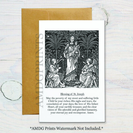 GC10 St. Joseph's Blessing Card