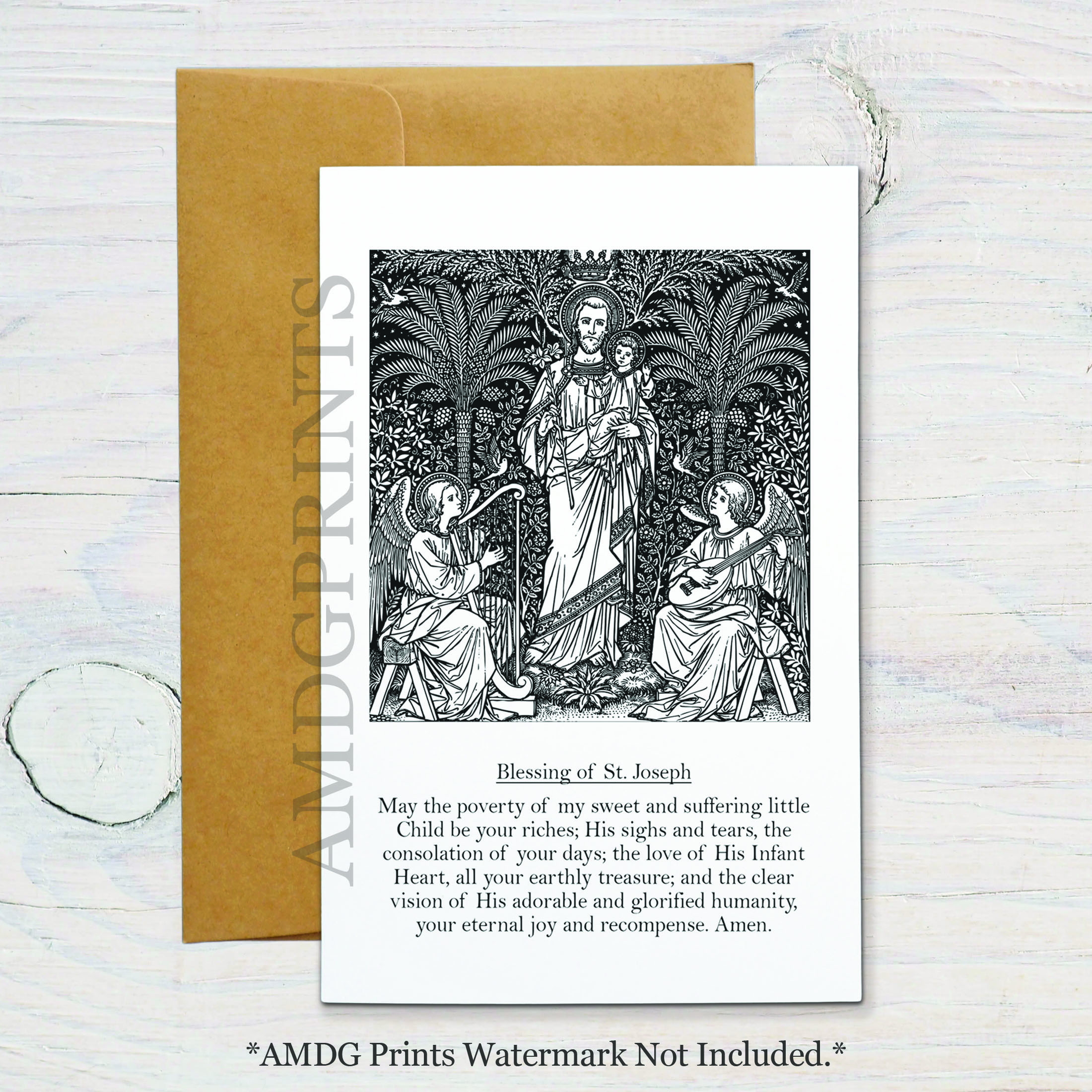 GC10 St. Joseph's Blessing Card
