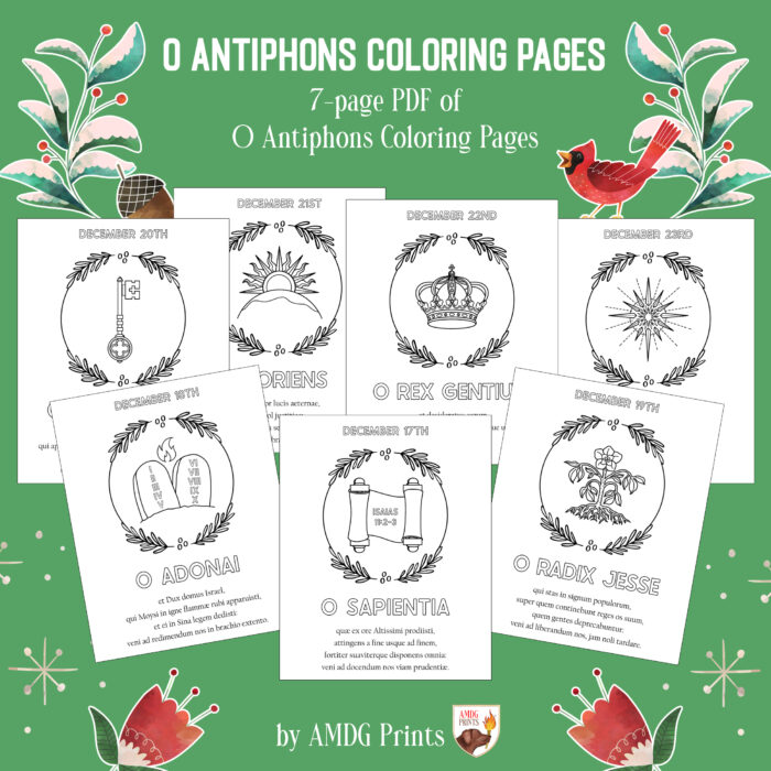 O Antiphons Coloring Pages