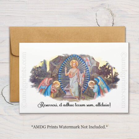 EGC01 Resurrexi Alleluia Easter Card