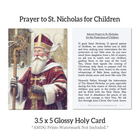 Prayer to St. Nicholas Holy Card