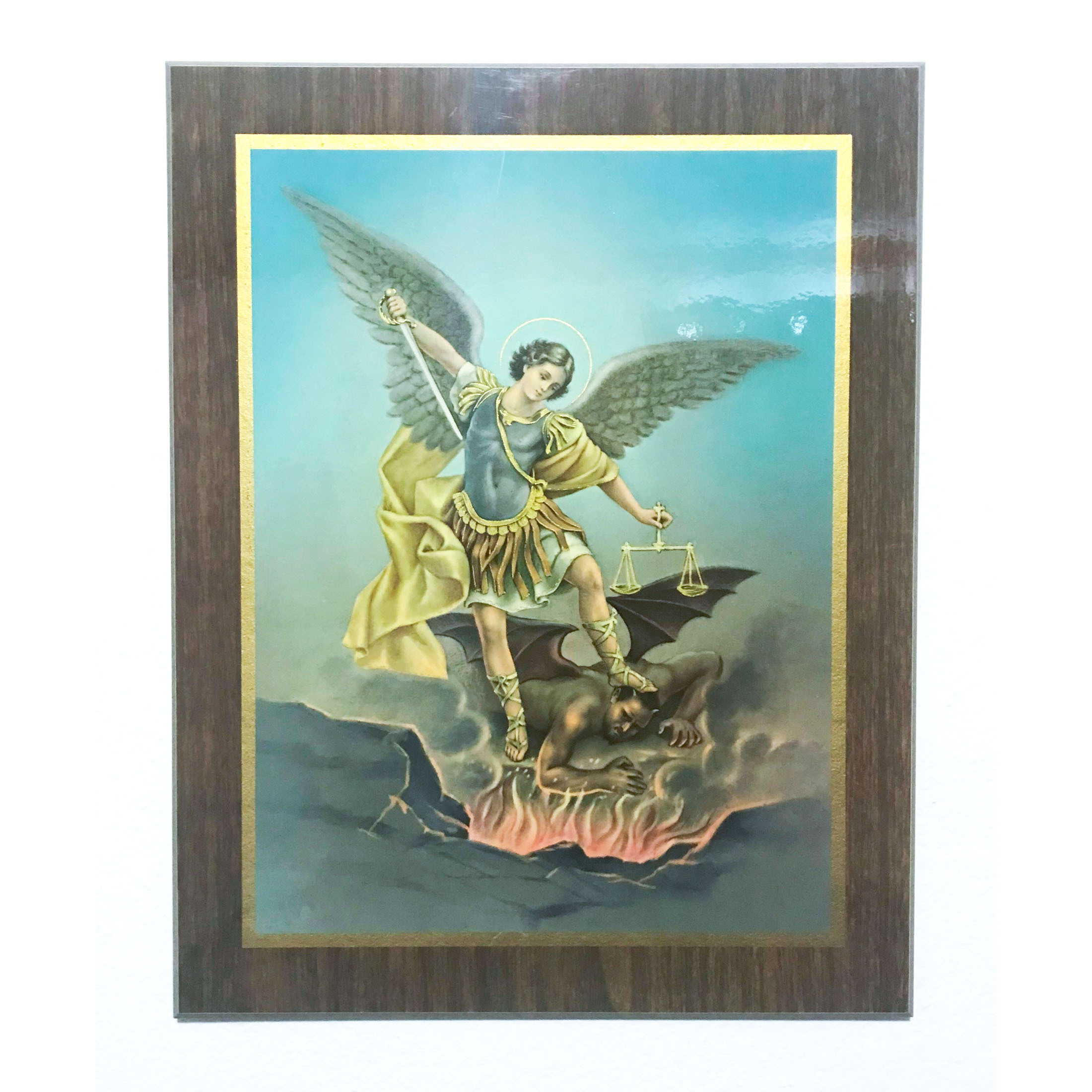 Vintage Plaque St. Michael