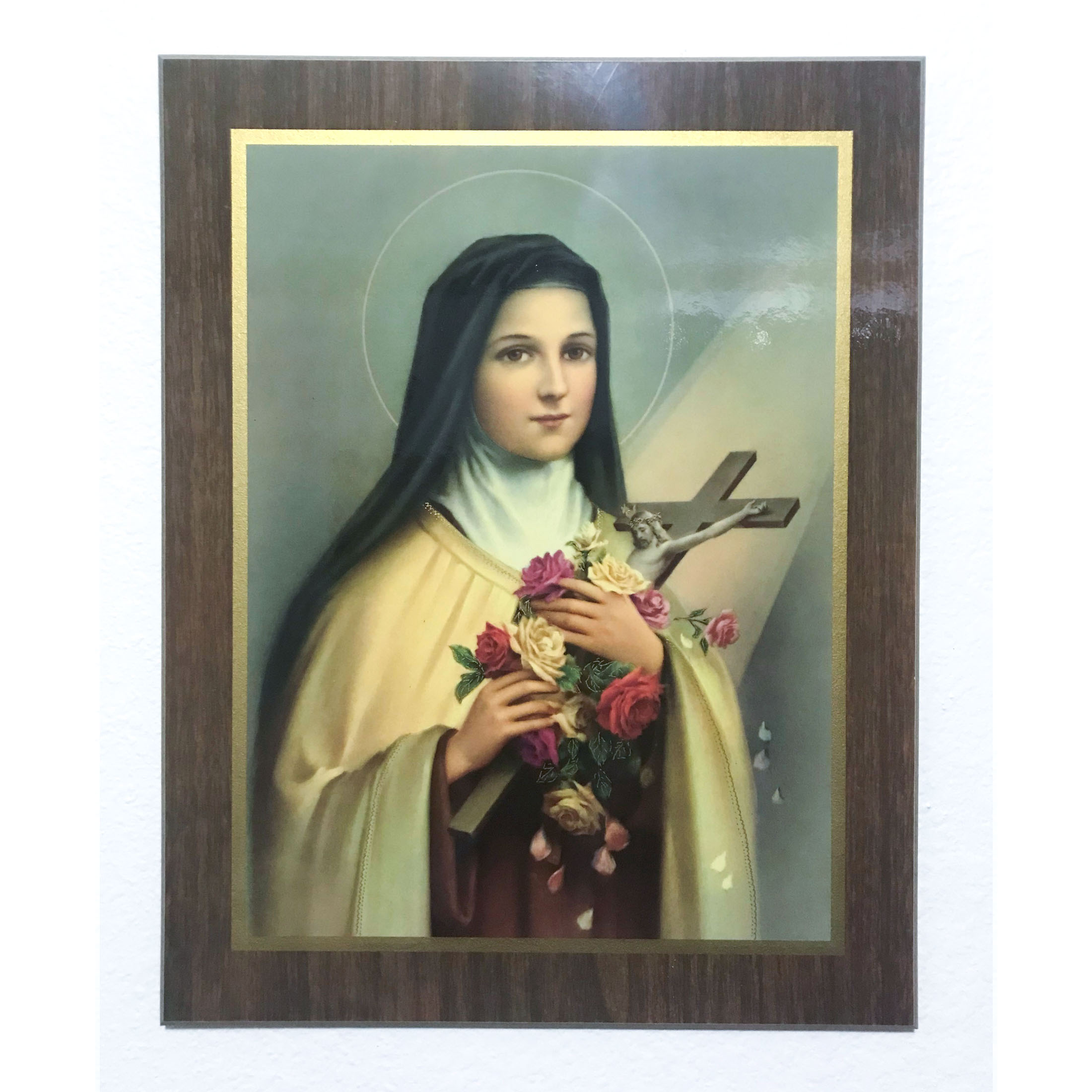 Tableau Vitrail – Guerre Mondiale, Sainte Thérèse Jeanne – Art Mural 70x40 Cm – Neuf