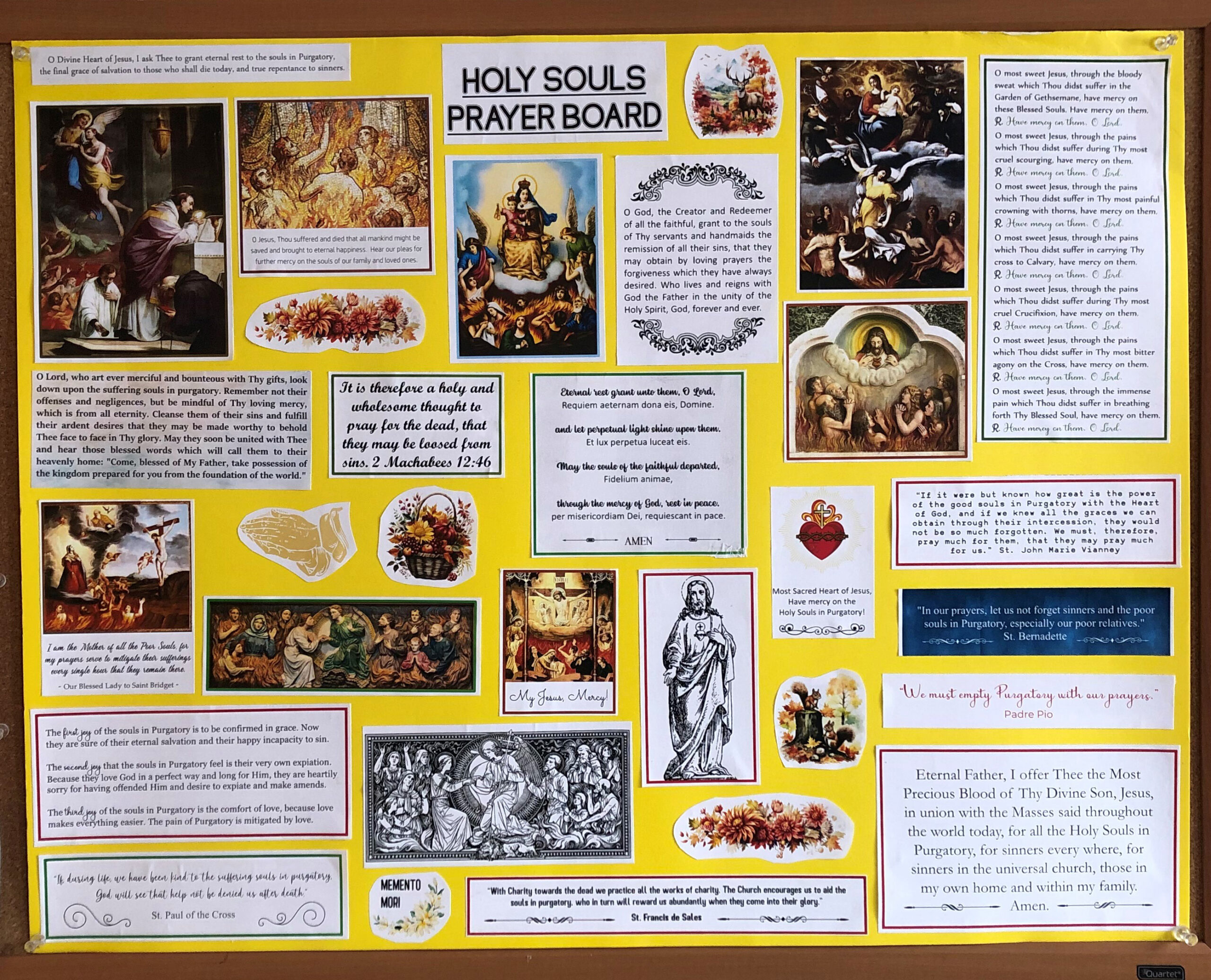 Prayer Board - Holy Souls in Purgatory - Image 2