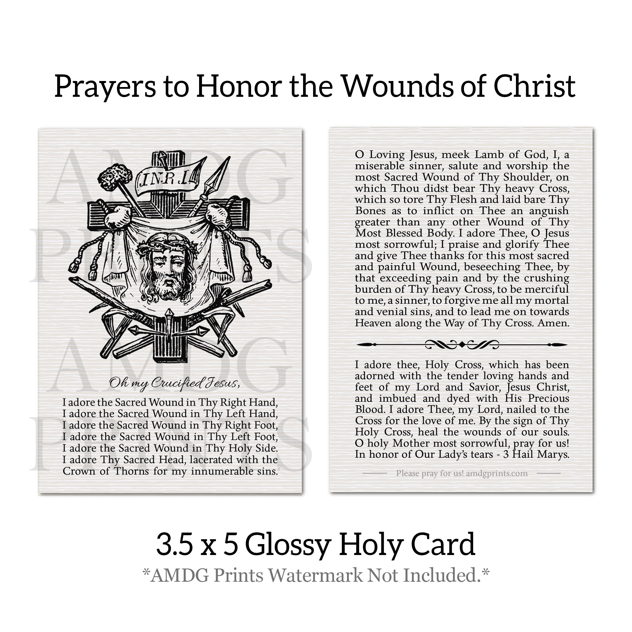 Lenten Prayer Card