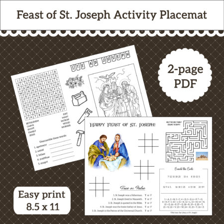 PM02 St. Joseph's Placemat Activities