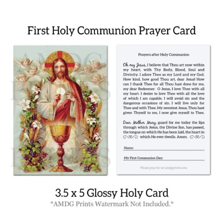 First Communion Holy Cards