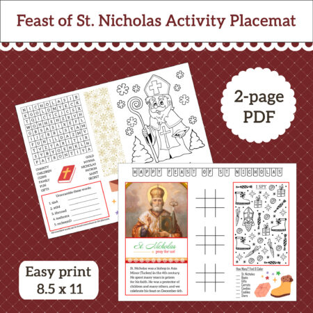PM04 St. Nicholas' Placemat Activities