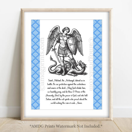P08 St. Michael the Archangel Blue