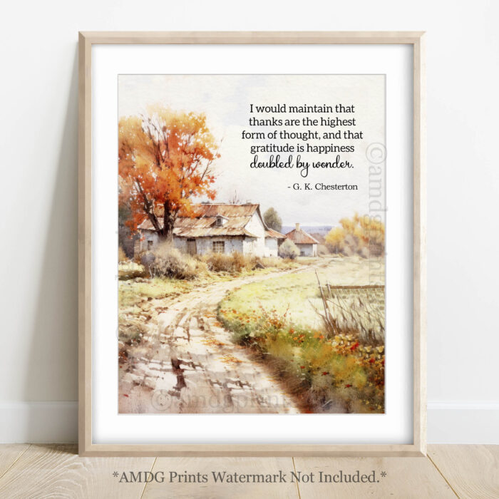 TH17 Happiness Doubled - Chesterton Quote