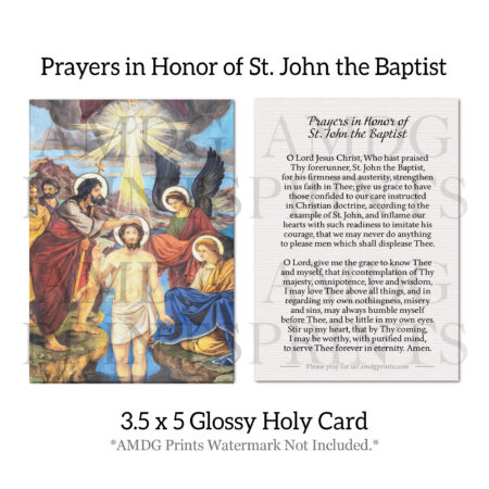 Prayers In Honor of St. John the Baptist