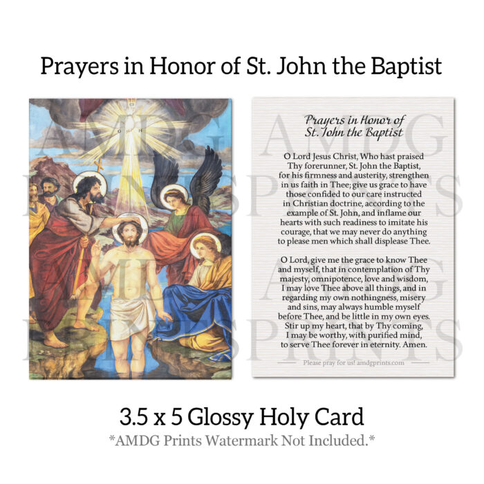 Prayers In Honor of St. John the Baptist